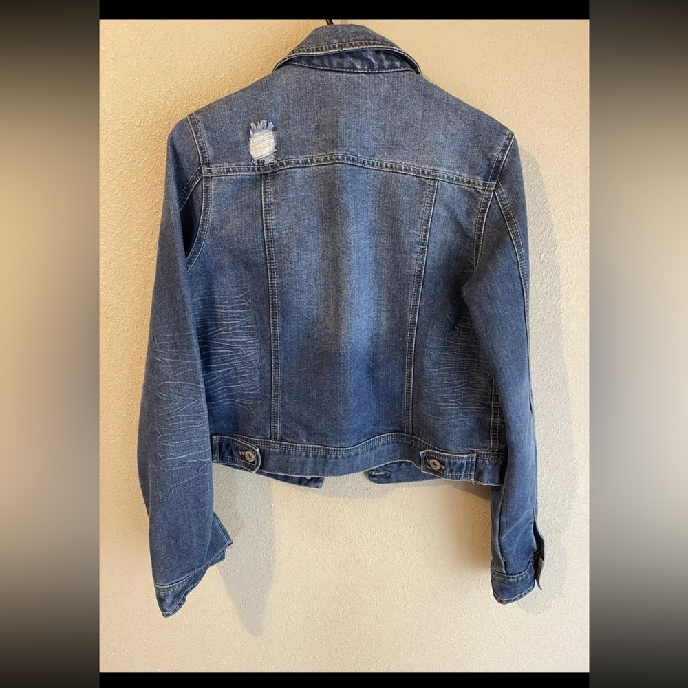 Mudd Blue Jean Jacket Juniors L - Picture 7 of 7